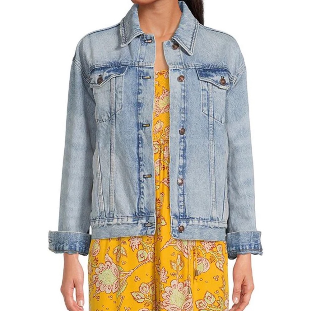 FREE PEOPLE WE THE FREE Jolene Trucker‎ Jacket - Picture 6 of 7